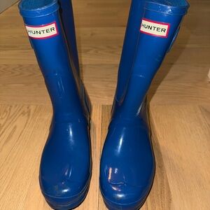 Hunter Glossy Royal Blue Tall Rain Boots